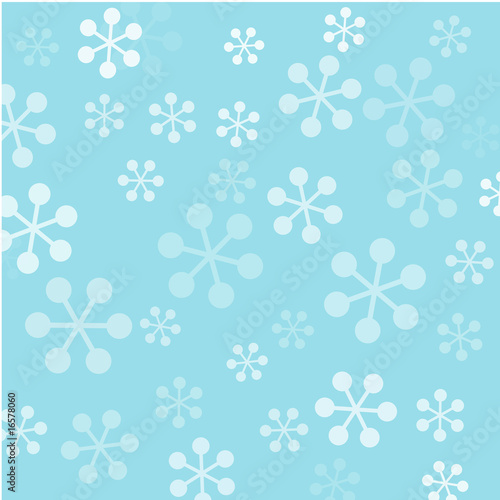 Background with vector snowflakes