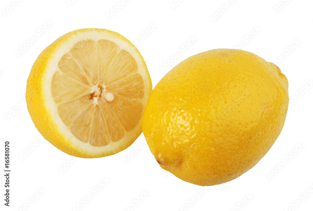 Section and single lemons. Section and single lemons.