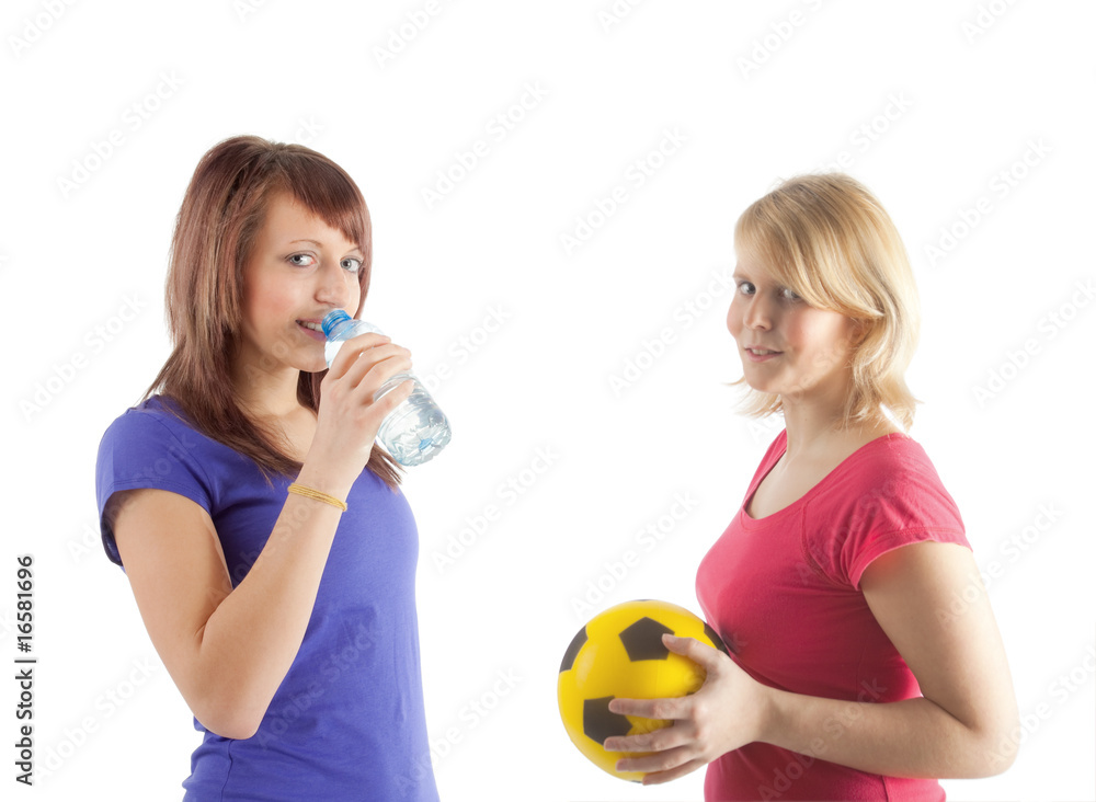Two sportive girls Two sportive girls