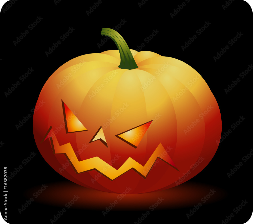 Halloween pumpkin isolated on black Halloween pumpkin isolated on black