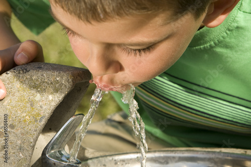 Boy drinking