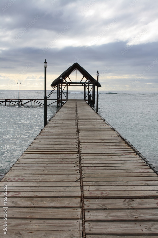 Fototapeta premium Jetty im Indischer Ozean
