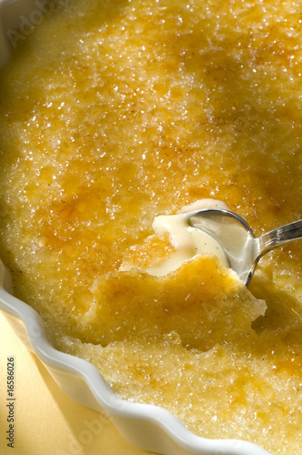 Creme Brulle with Spoon photo