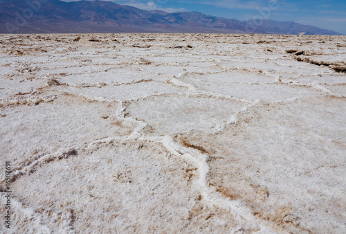 Salt flats in Death Valley California