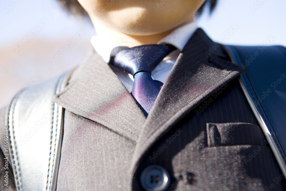 制服を着た小学生の胸元Stock Photo Adobe Stock