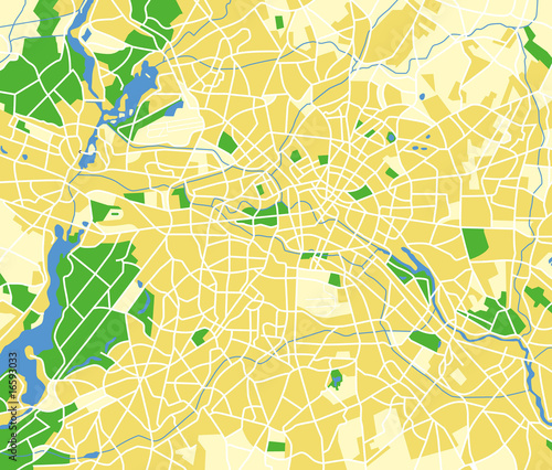 vector map of berlin.