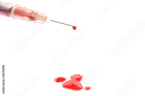 Fotografie Syringe with blood