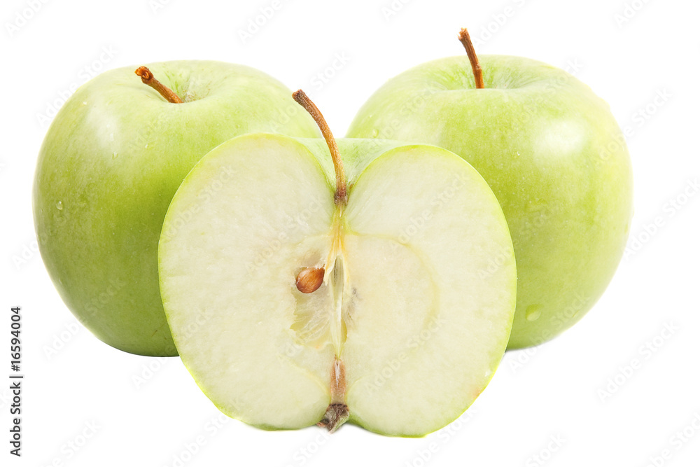 Parts of a green apple Parts of a green apple