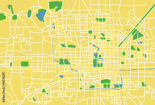 vector map of beijing.