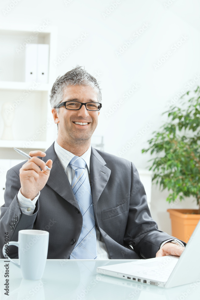 Satisfied businessman Satisfied businessman