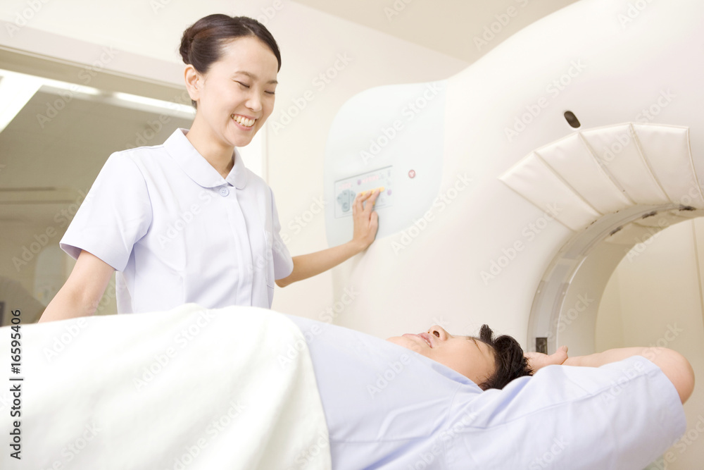 Fototapeta premium ctスキャンでの検査風景