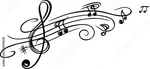 Noten, Notenschlüssel, Musiknoten, Musik