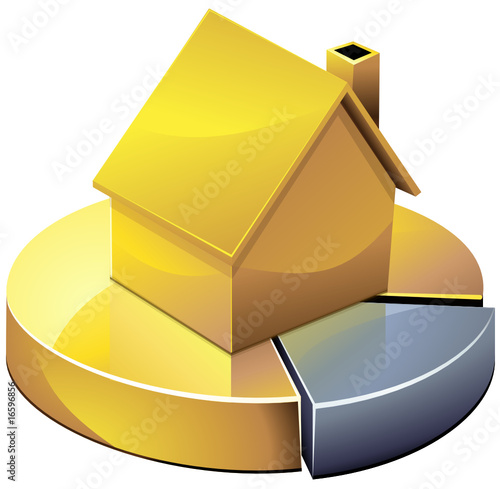 Statistiques en or sur l'immobilier (détouré)