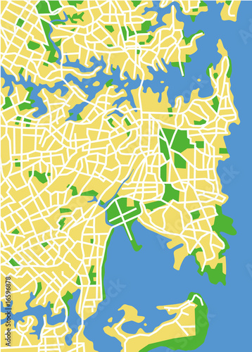 vector map of sydney.