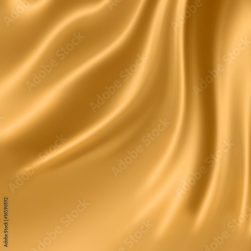 Smooth elegant gold silk fabric