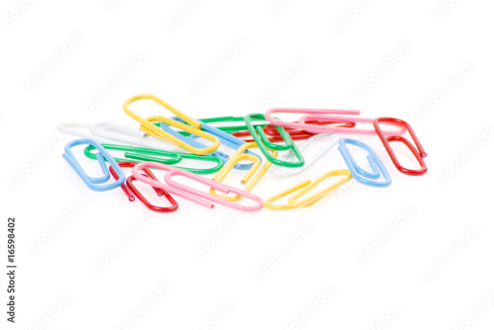 Naklejka premium Paperclips