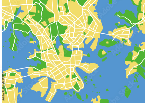 vector map of helsinki.
