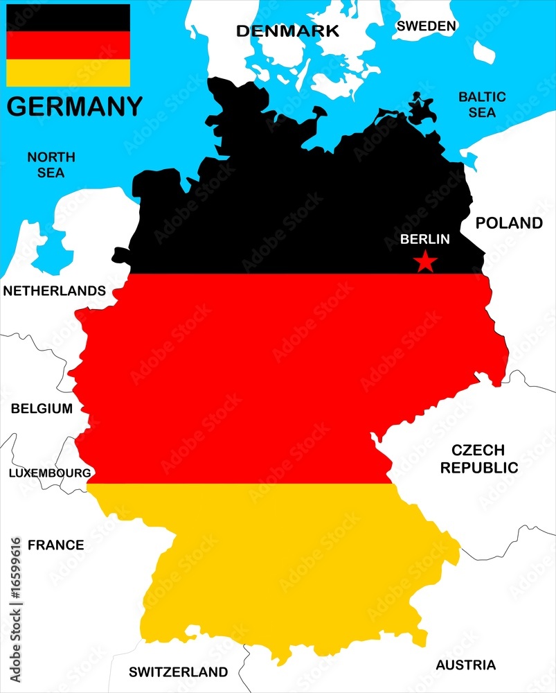 Fototapeta premium Germany Map
