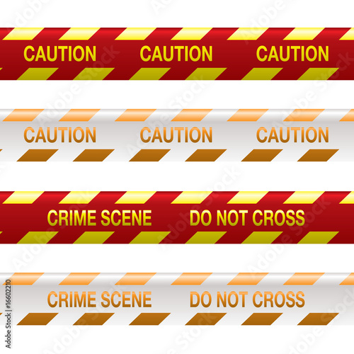 crime scene tape red