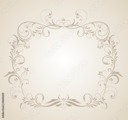 Beautiful floral frame