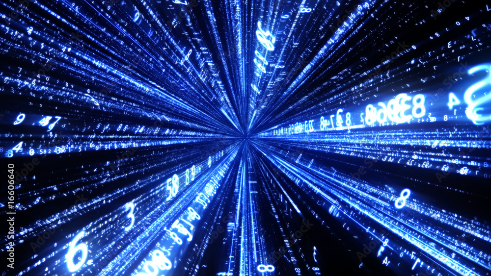 Naklejka premium data zoom