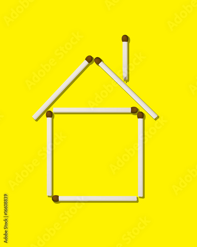 house made of matches