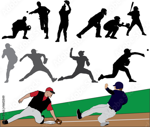Baseball Illustration Set