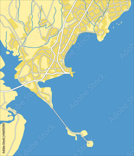 Vector map of Panama.