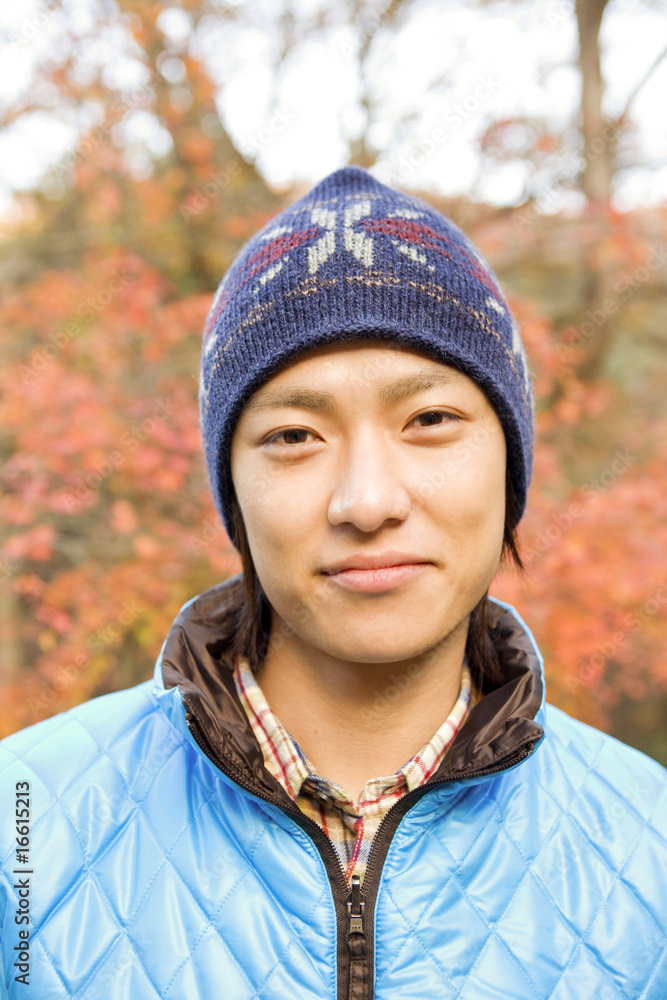 秋の男性ポートレート 秋の男性ポートレート