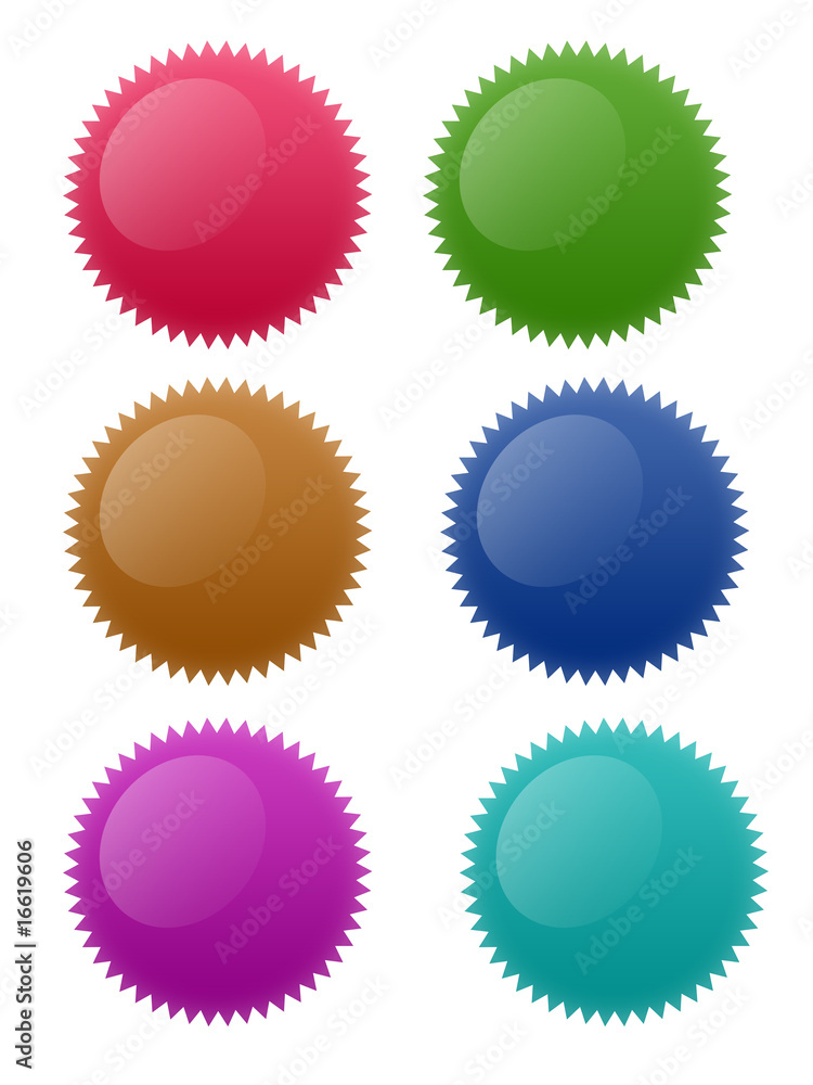 Star Circle Buttons Star Circle Buttons