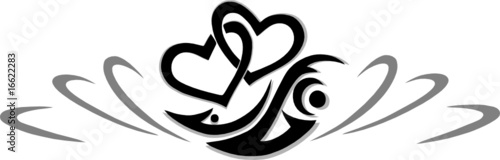Herz Tattoo, Tribal, Liebe, love, abstrakt