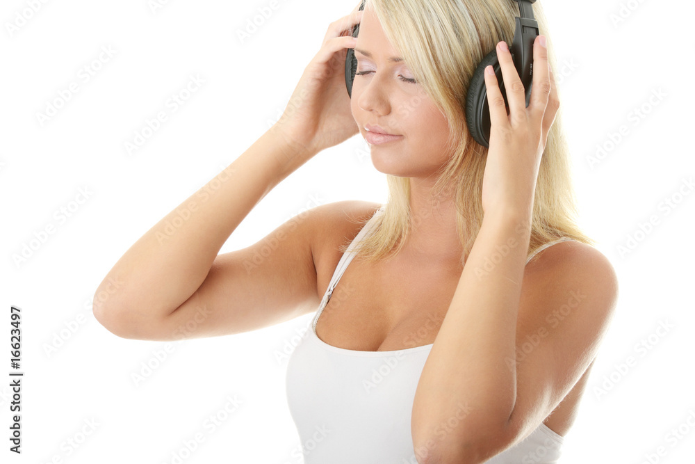 Woman and music Woman and music