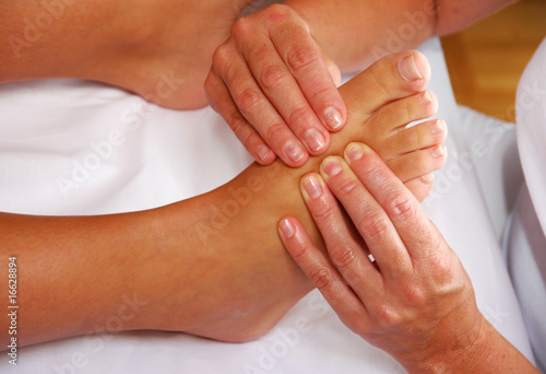 Obraz na płótnie fußreflexzonenmassage