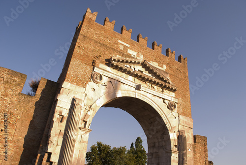The arch of Augustus  Rimini Italy.