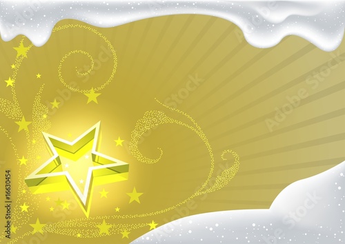 Gold Christmas and luminous...