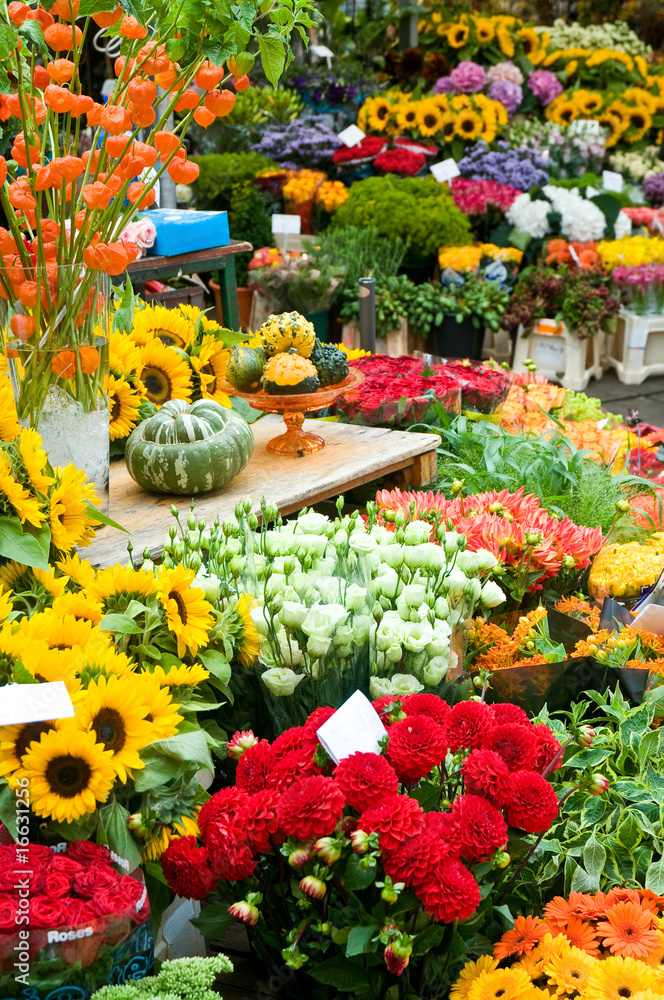 Schnittblumen, Blumenmarkt
