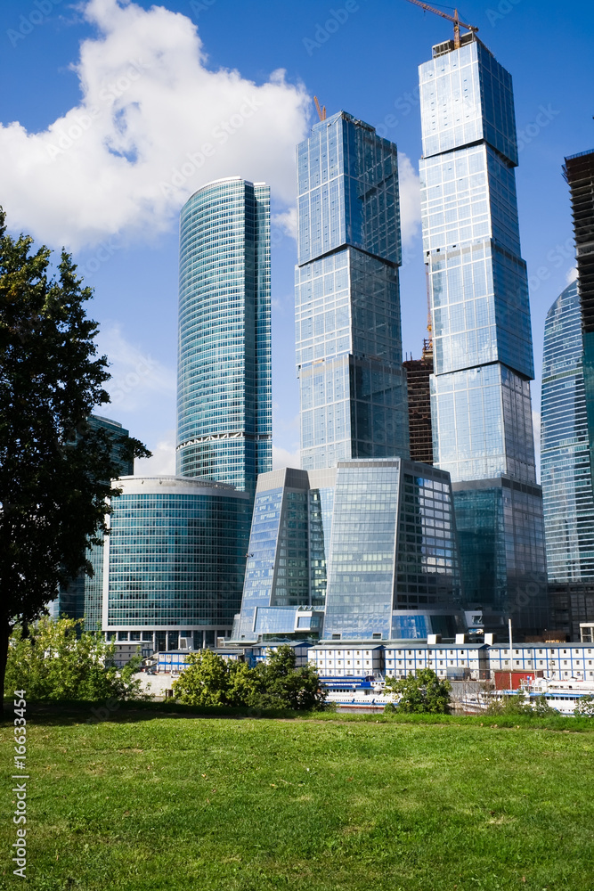 Obraz premium Skyscrapers and nature
