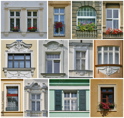 collection of european windows