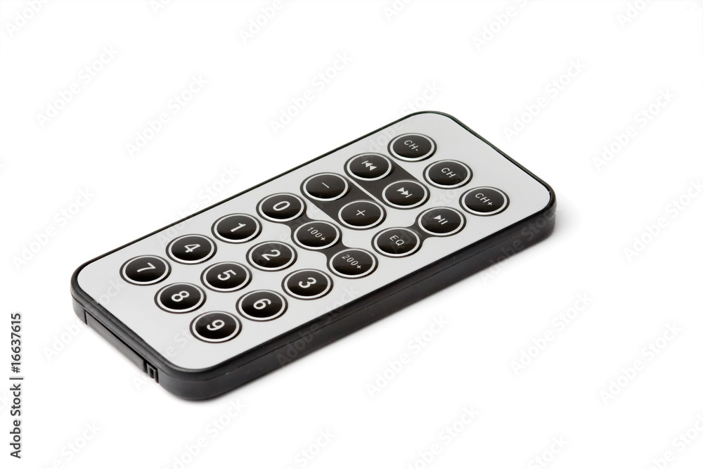 Small remote control isolated on white Small remote control isolated on white