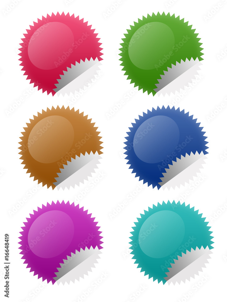 Star Circle Stickers Star Circle Stickers