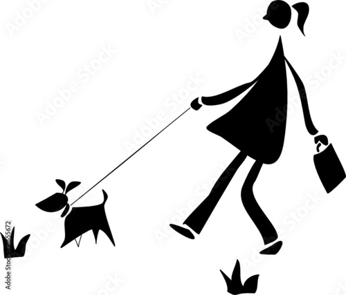 Walking with a dog