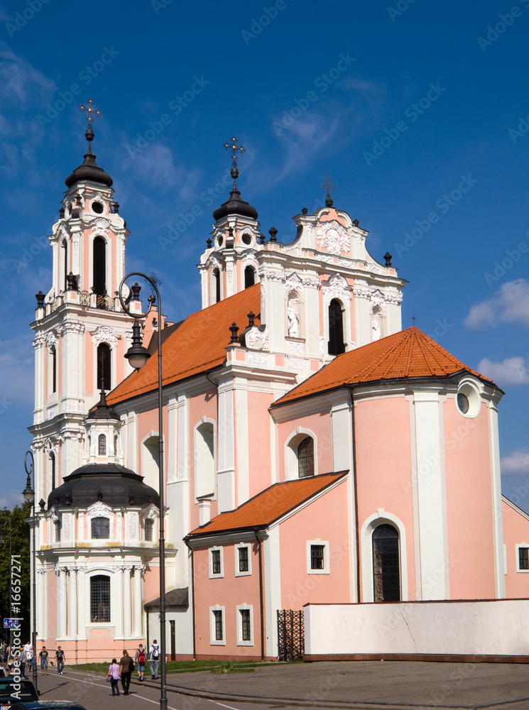 St Catherines Church in Vilnius, Lithuania