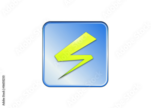 Blitz/Strom Button