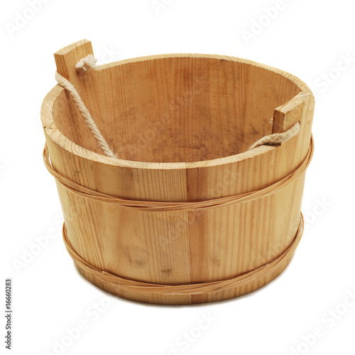 sauna bucket isolated