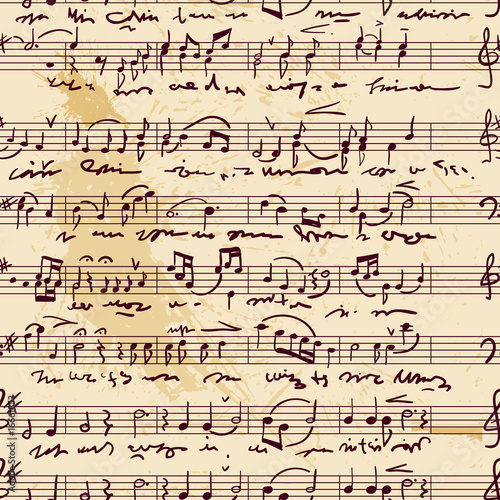 Musical score(seamless,vector)