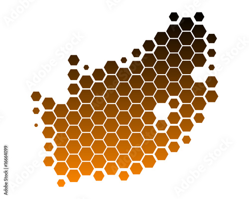Karte von Südafrika