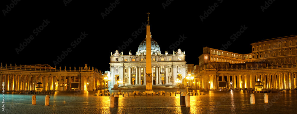Fototapeta premium Panorama Petersplatz in Rom