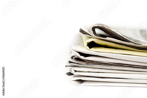 Stack of newspapers