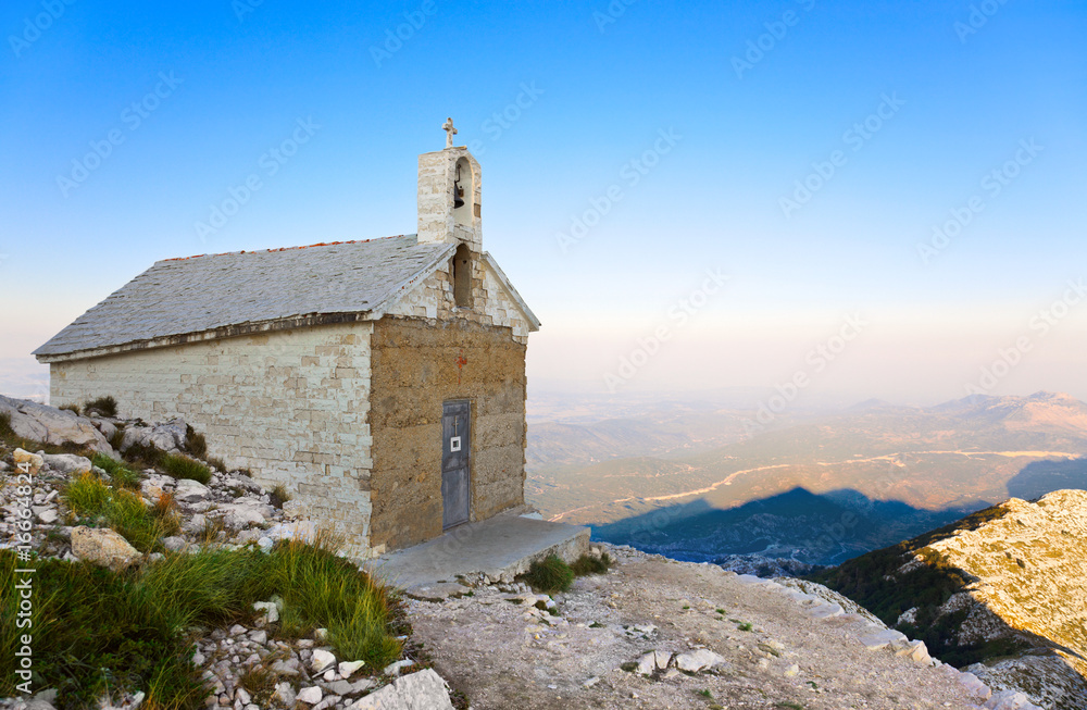 Old church in mountains, Croatia