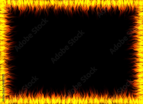Frame of fire, flames